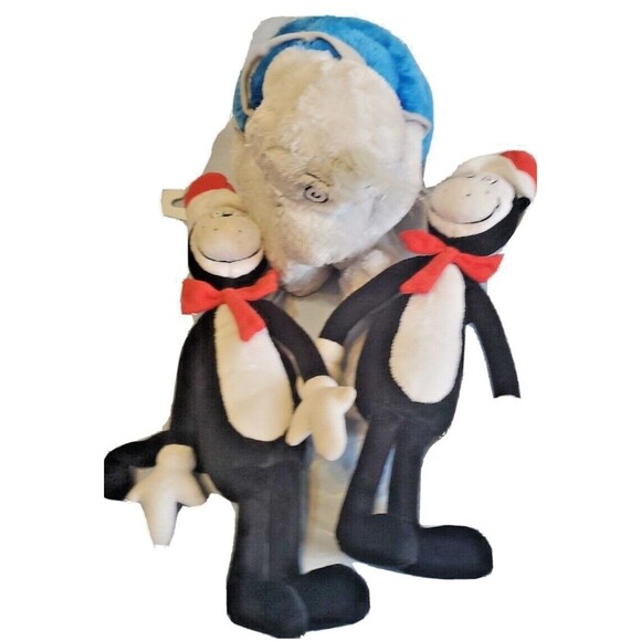 Dr Seuss Plush Cat In The Hat & Yertle the Turtle Stuffed Toy Characters - Picture 2 of 15